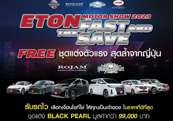 ETON GROUP Imported 2 Car Accessories Set BLACK PEARL COMPLETE and ROJAM